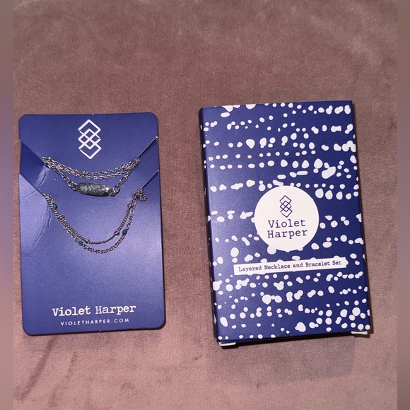 Violet Harper Isabella Beaded & Silver
Layered Necklace + Bracelet Set - Picture 10 of 10